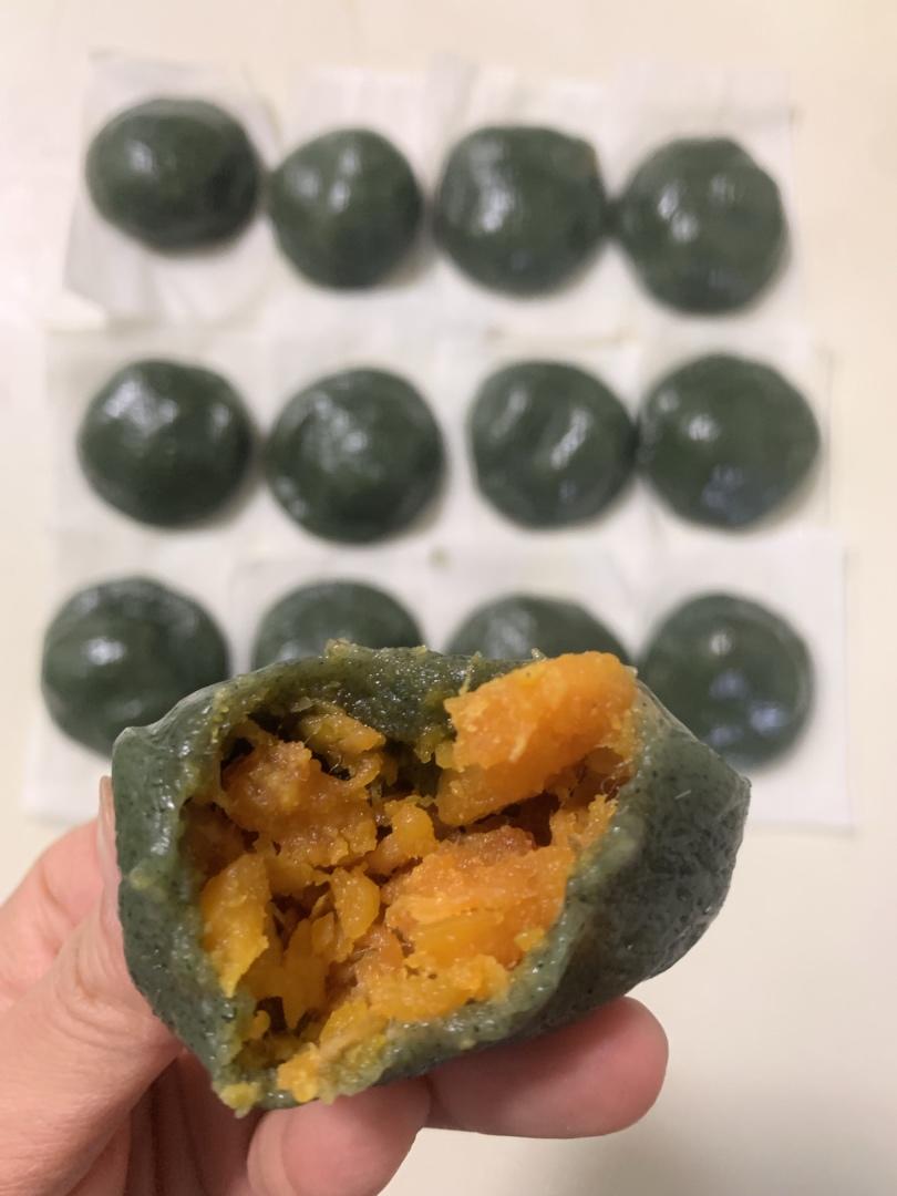 ㊙️无澄粉，无粘米粉‼️也可以做的网红豆沙青团