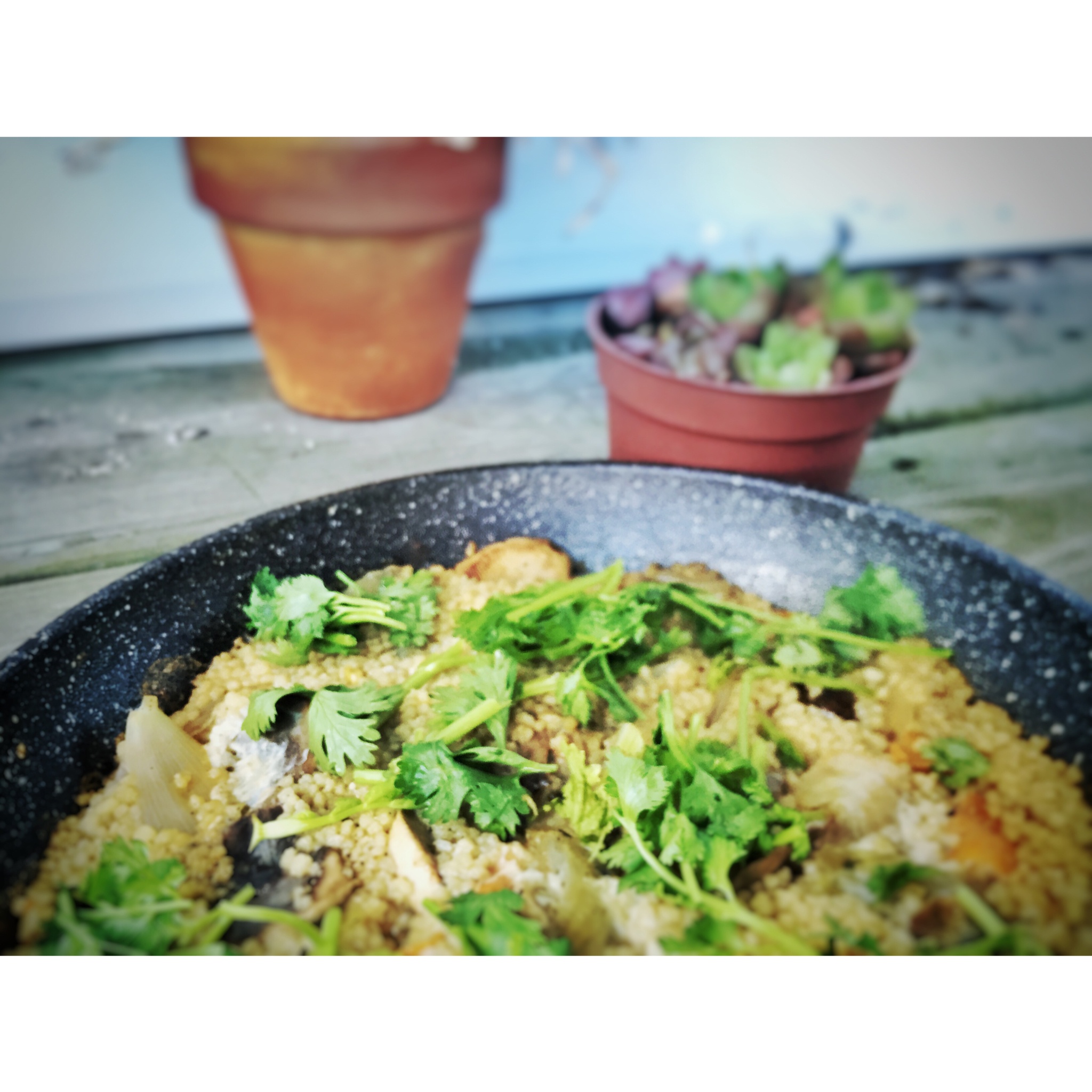 蘑菇葡萄酒焗couscous
