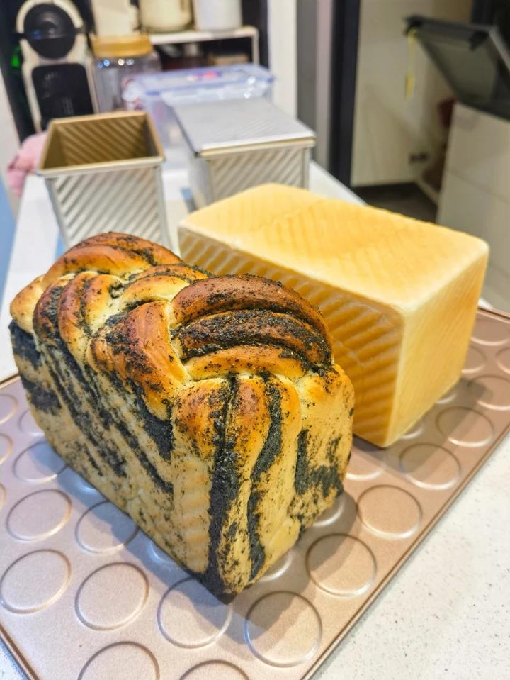 黑芝麻酥粒吐司！养生又美味！