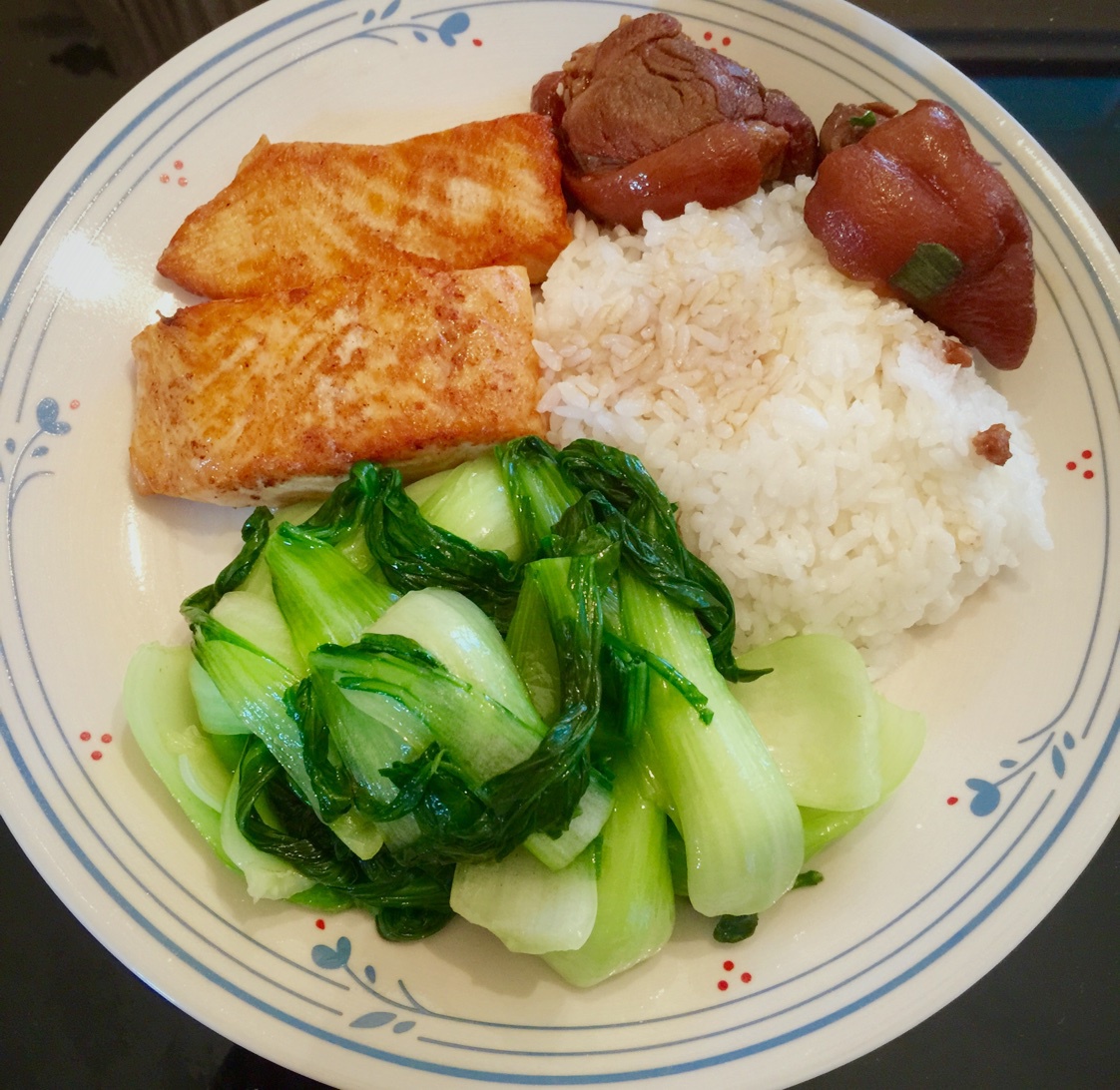 和风早餐——盐煎三文鱼