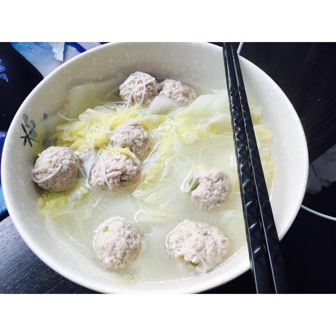 手工肉丸汤