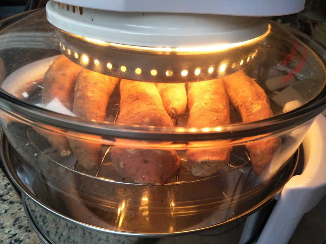 快乐少女0bxs做的光波炉烤红薯