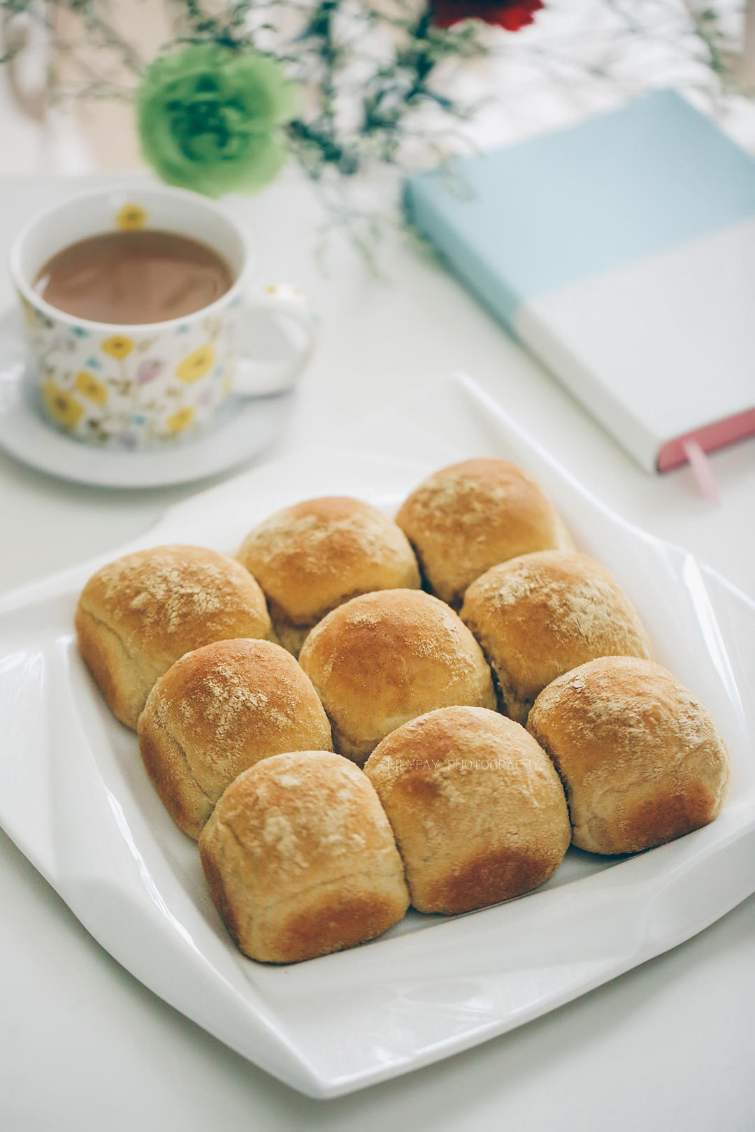 莉莉菲做的低脂低糖黄豆粉挤挤小面包