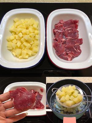 黑椒牛肉炒土豆的做法 步骤1