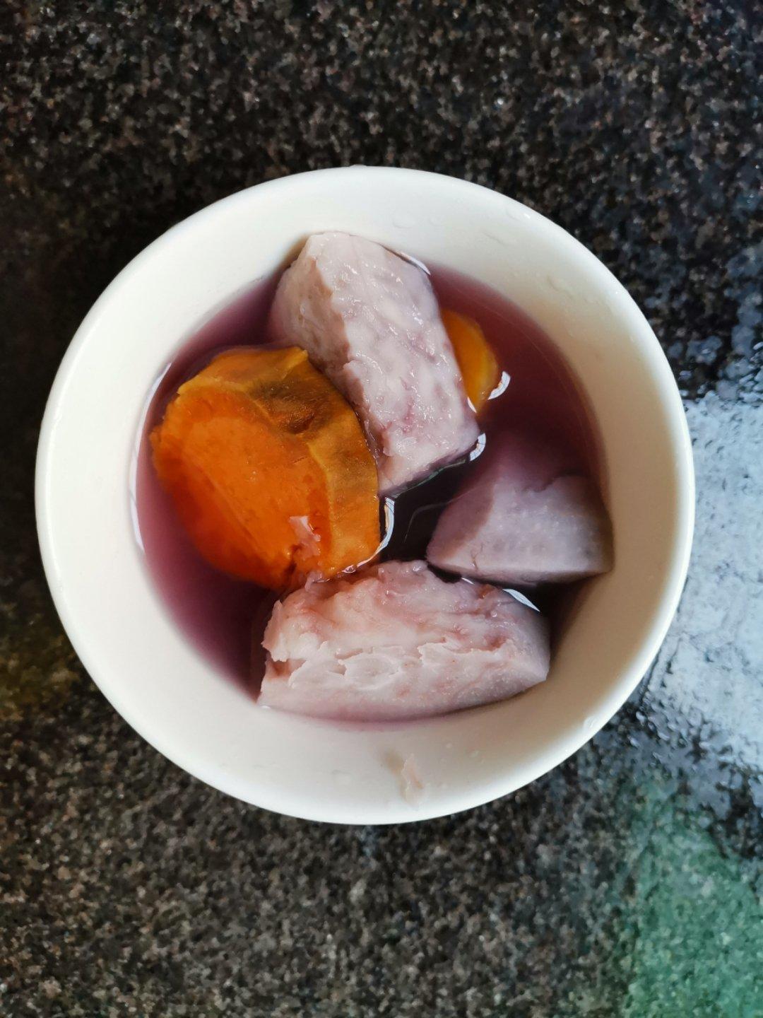 红薯紫薯姜糖水