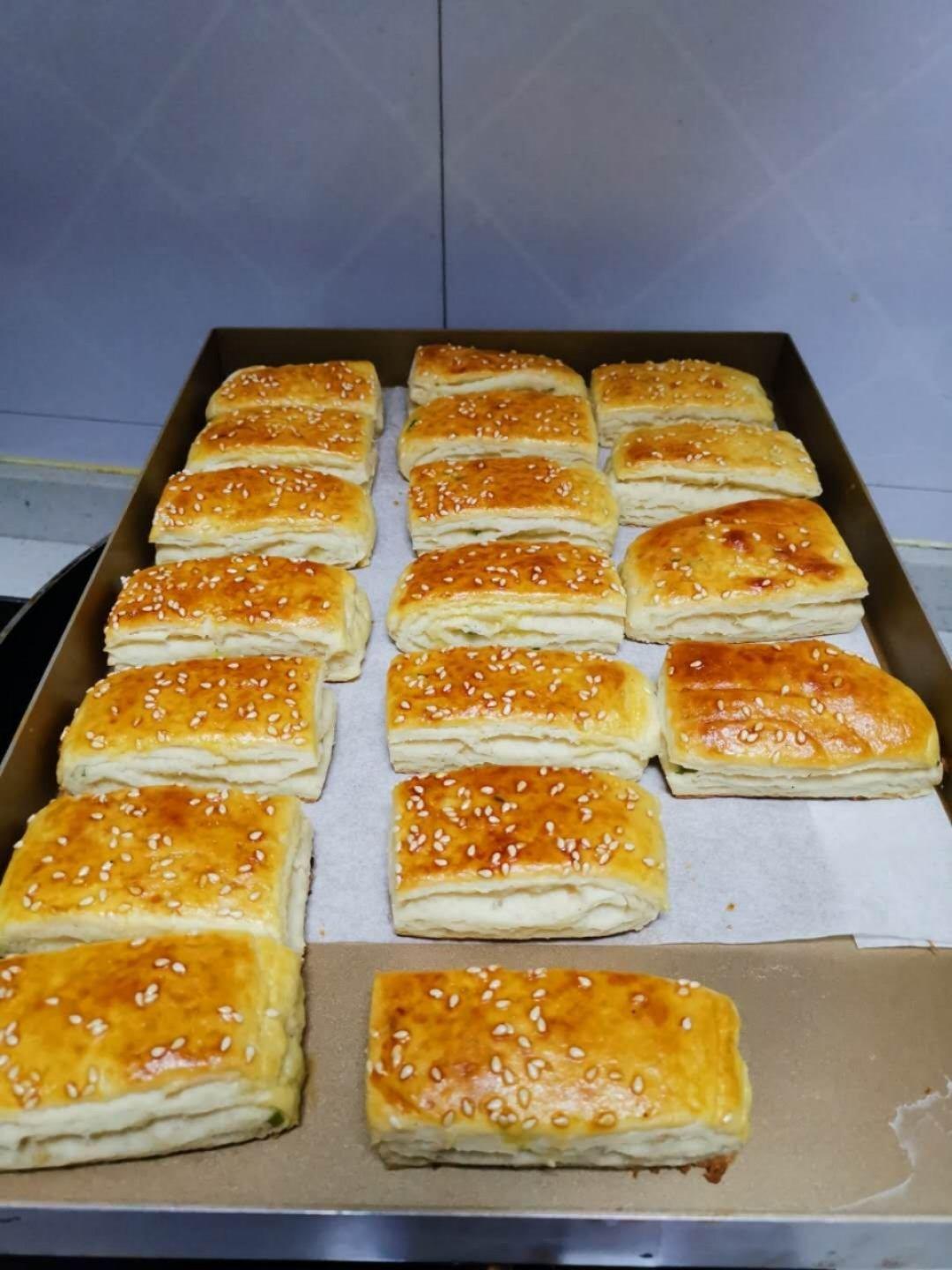 椒盐发面千层饼