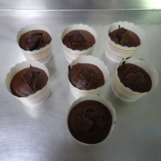 好吃不发胖系列-巧克力香蕉马芬。零巧克力低脂肪。