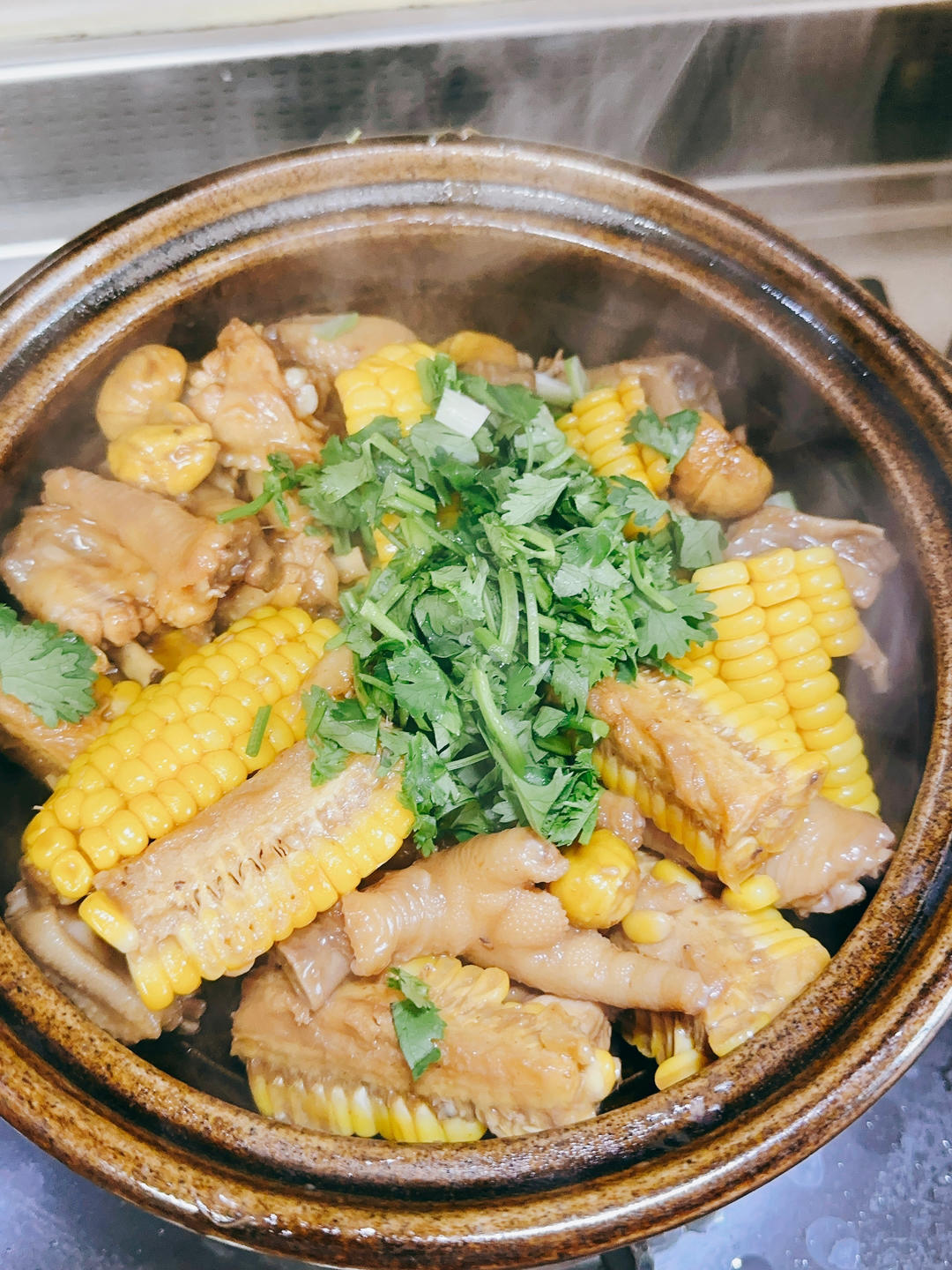 秋天🍂的板栗鸡翅煲