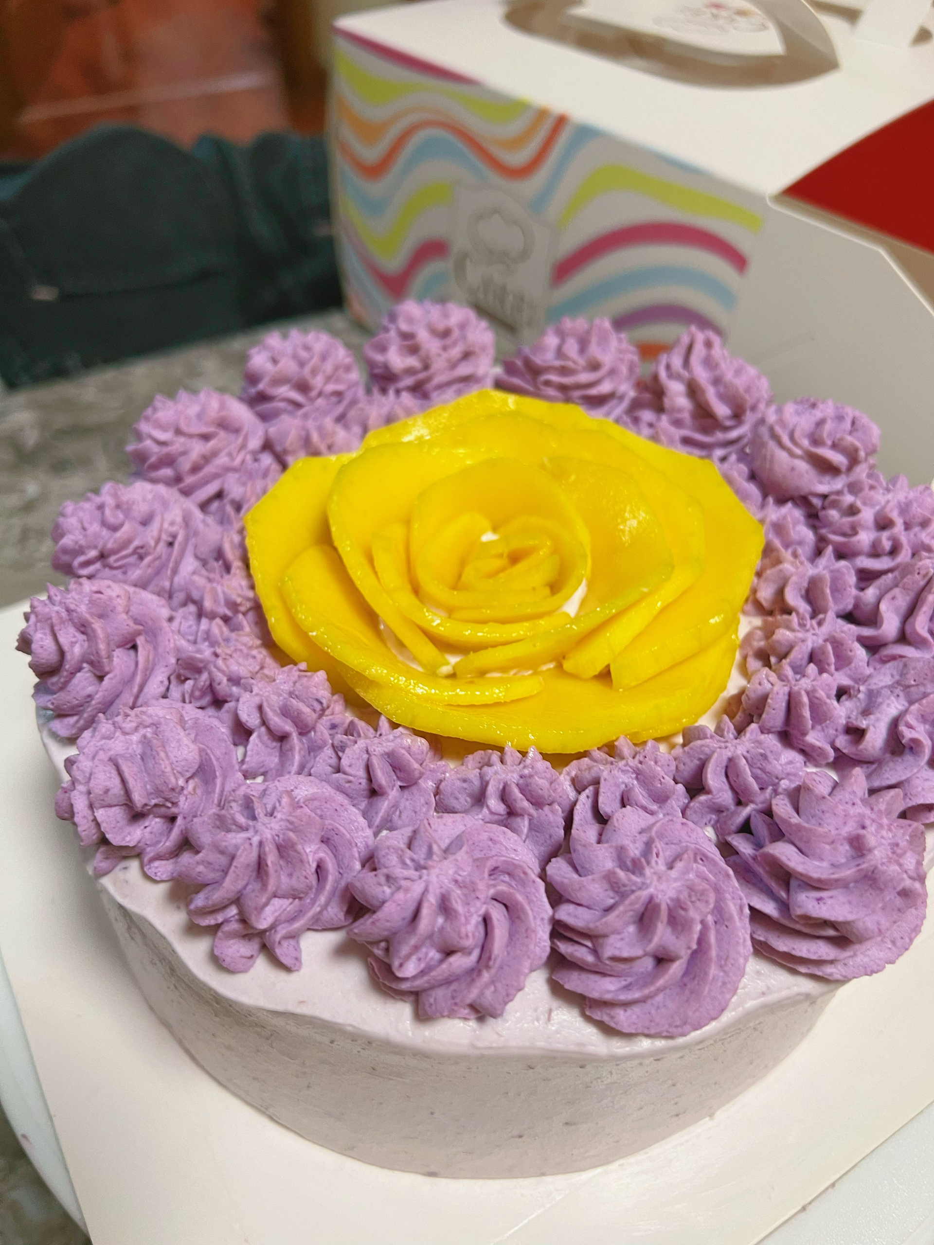 芋泥紫薯芒果蛋糕的做法
