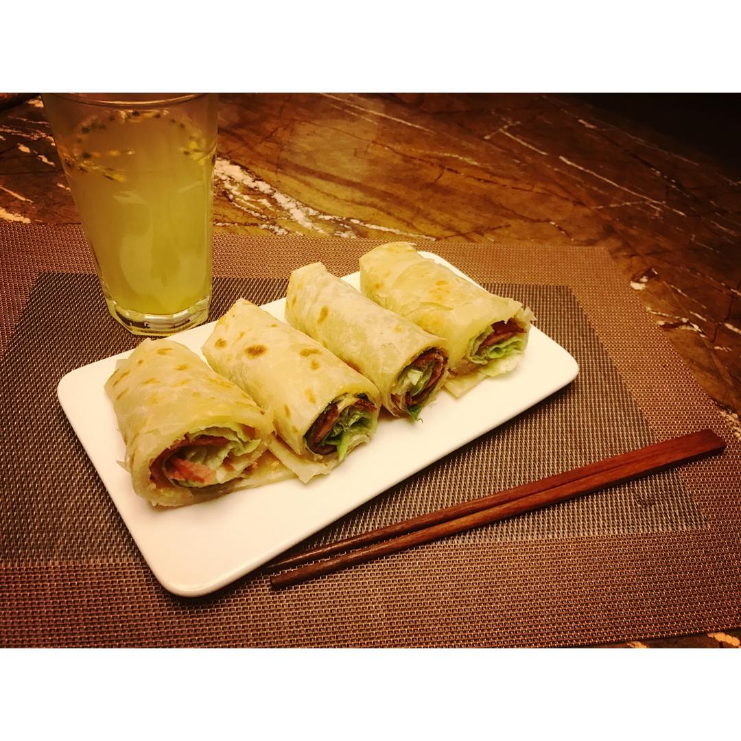 胚芽培根鸡蛋饼