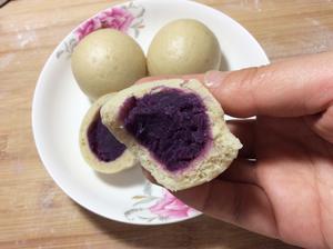 全麦紫薯小包的做法 步骤8