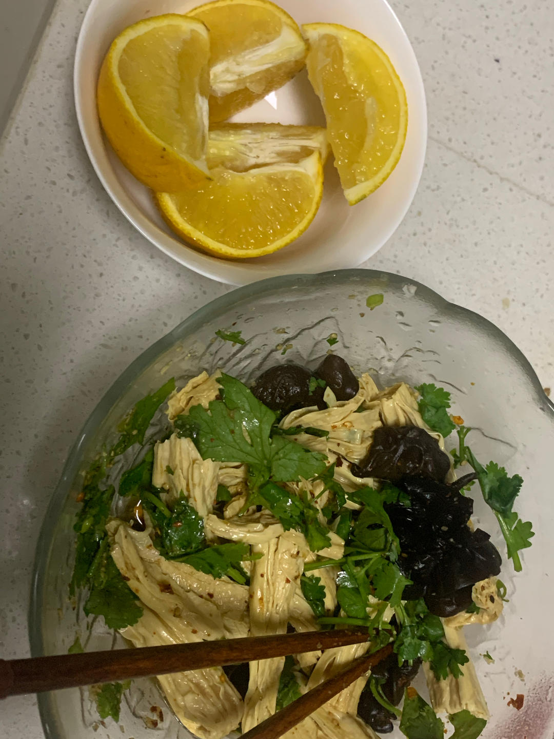 凉拌（腐竹木耳黄瓜）