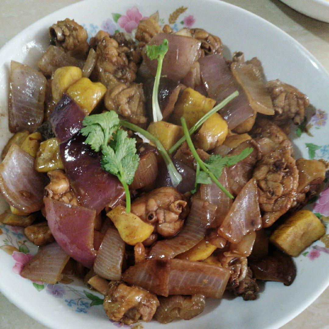 板栗烧鸡家常简单版！