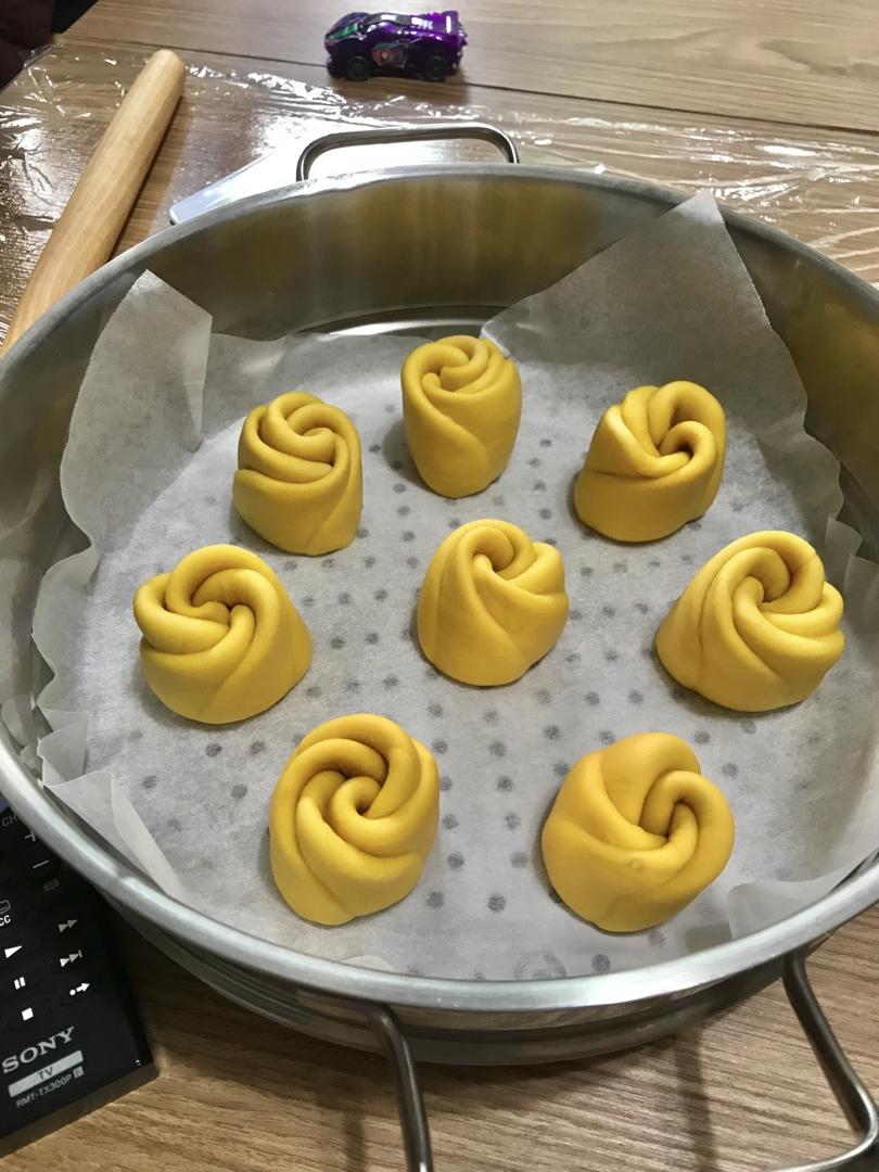 南瓜玫瑰花馒头