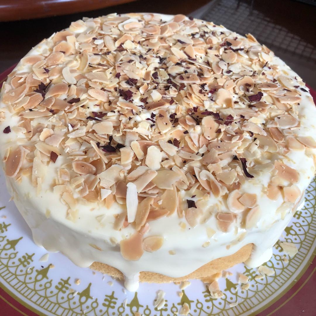 爆浆海盐奶盖蛋糕(加高戚风蛋糕）