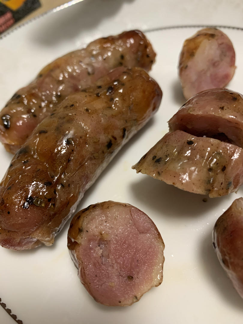 单纯的幸福10做的烤箱纯肉烤肠