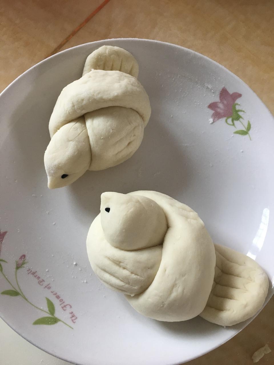 快乐安然12做的馒头小鸟的做法