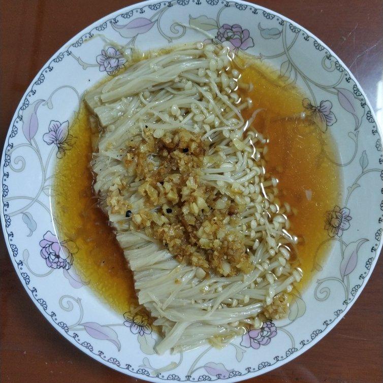 蒜蓉蒸金针菇
