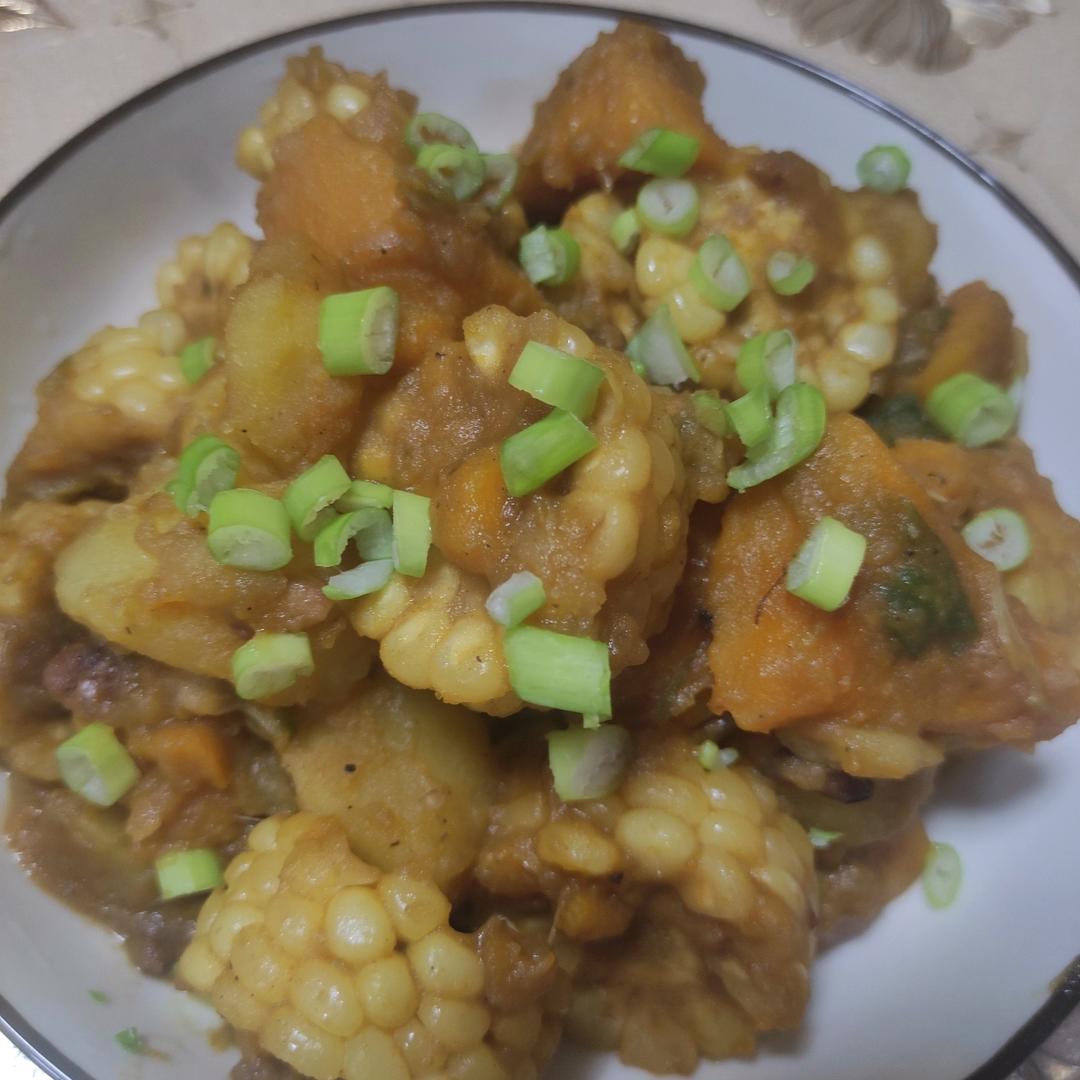 炖南瓜玉米土豆
