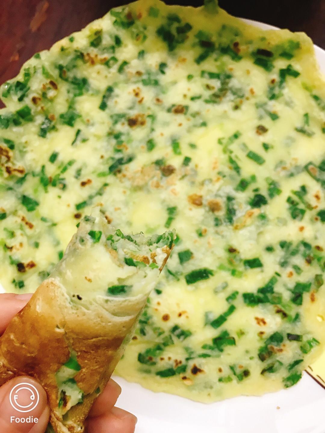 韭菜鸡蛋饼