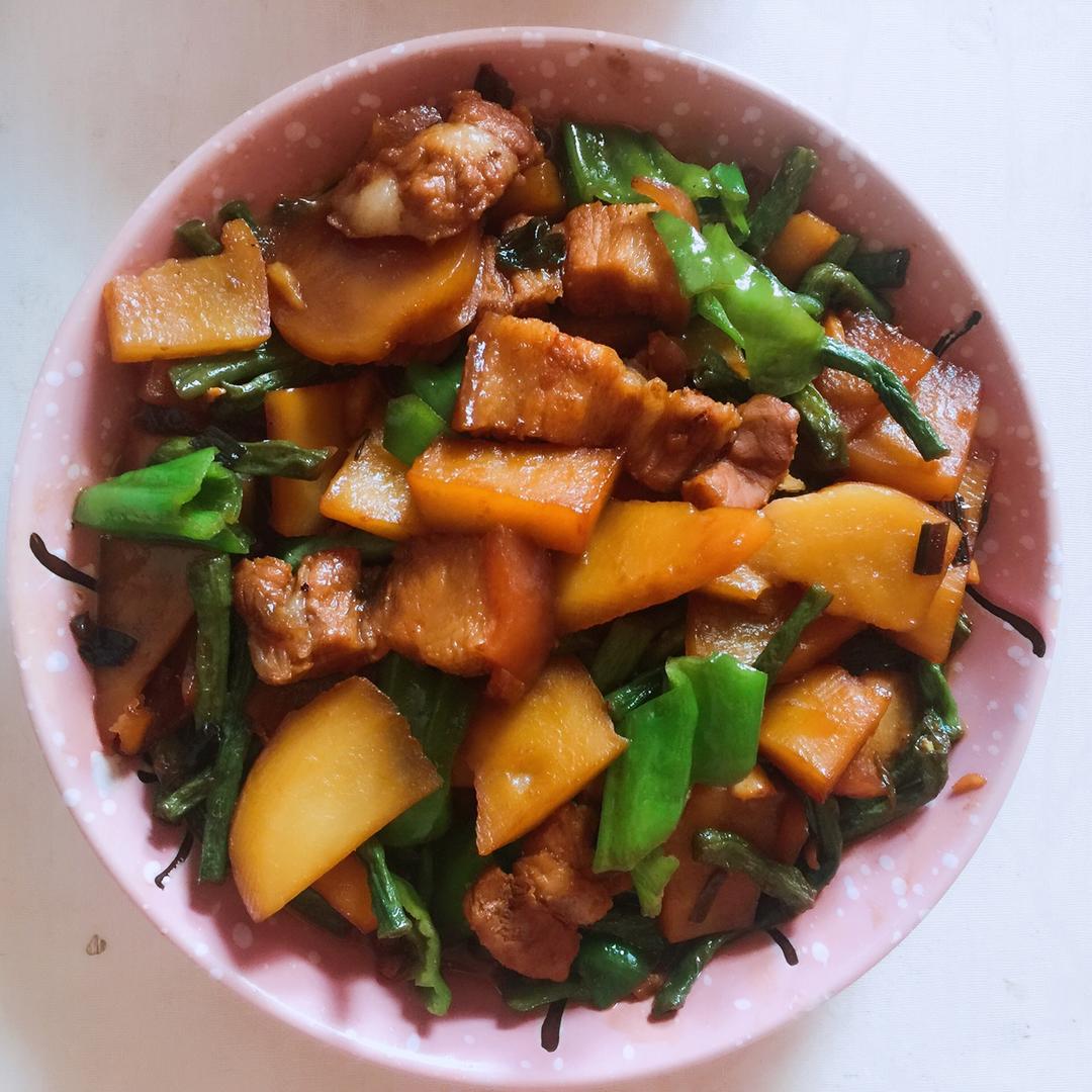 土豆炖豆角