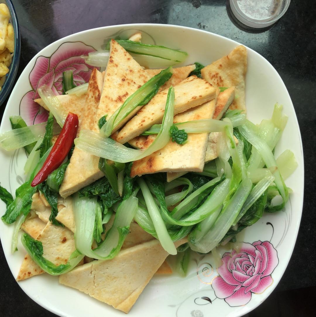 小白菜炒豆腐