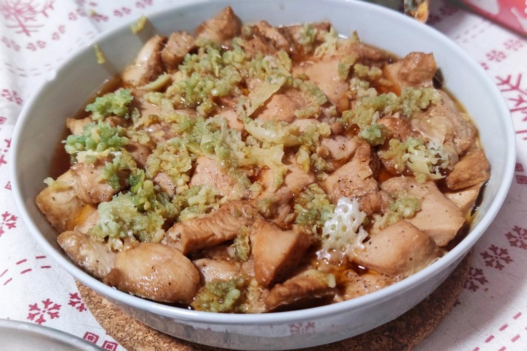 蒜蓉蒸鸡胸（鸡腿）