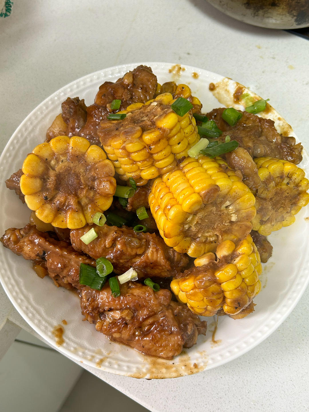 减脂低卡食谱 ｜ 少油版土豆玉米鸡翅煲