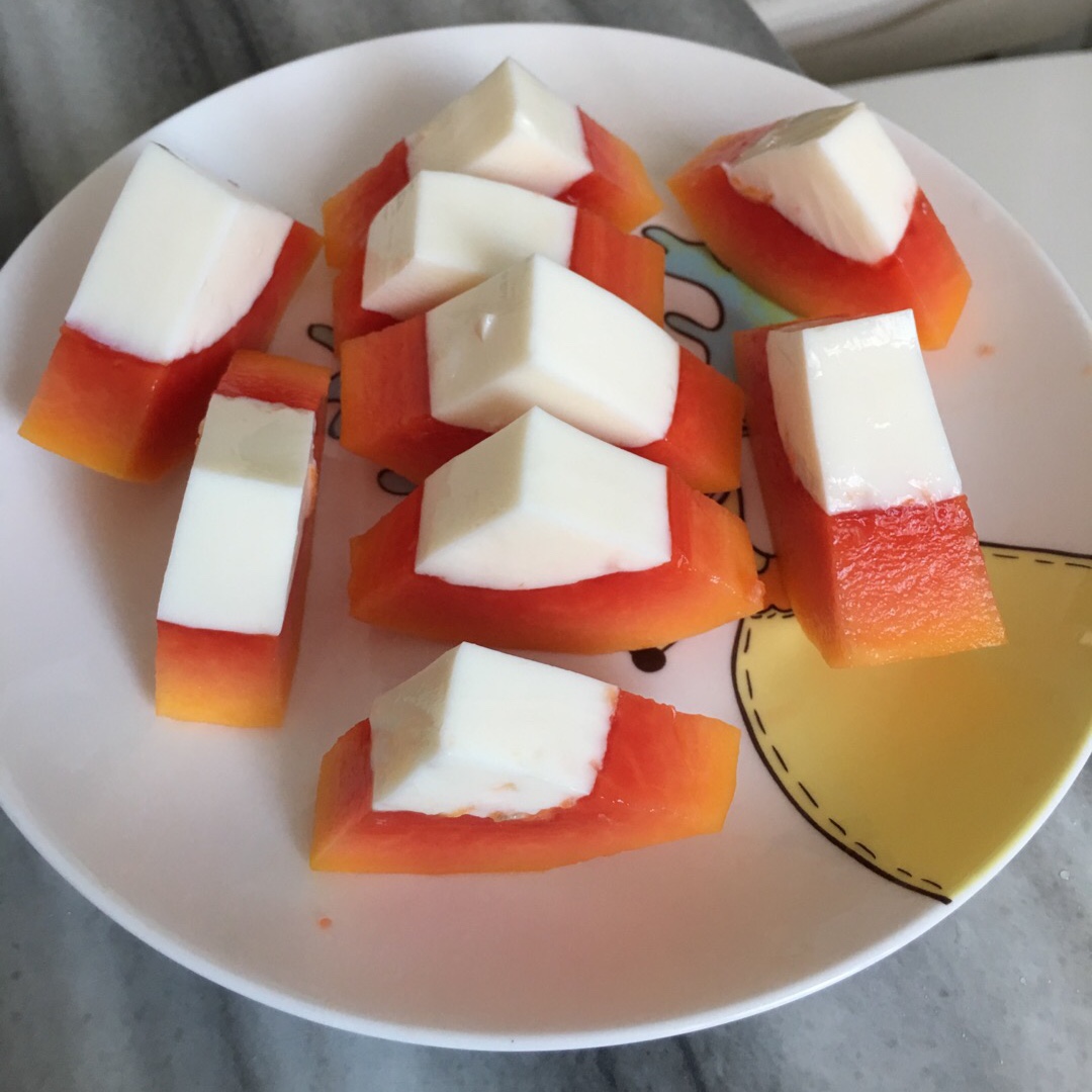 木瓜牛奶冻