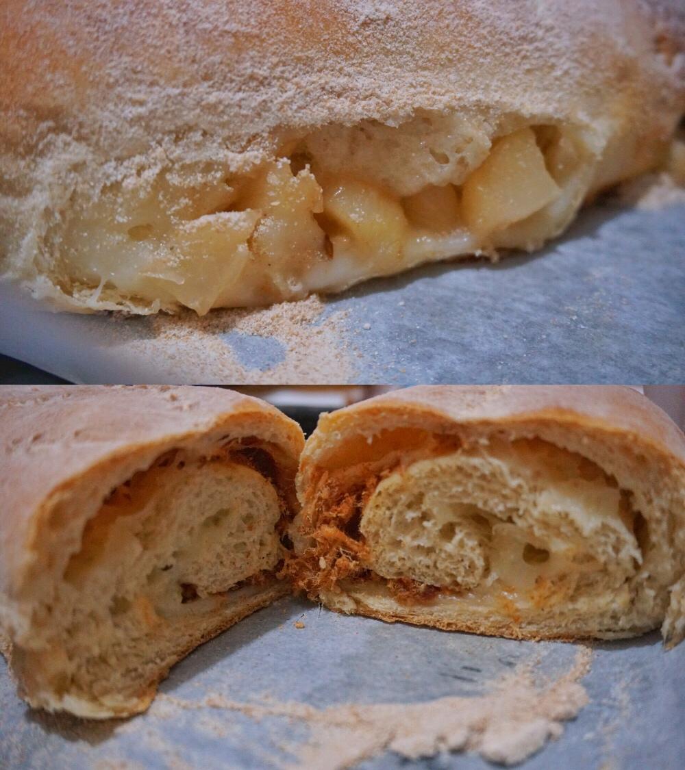 红豆/肉松麻薯软欧面包+石榴茶【曼食慢语】