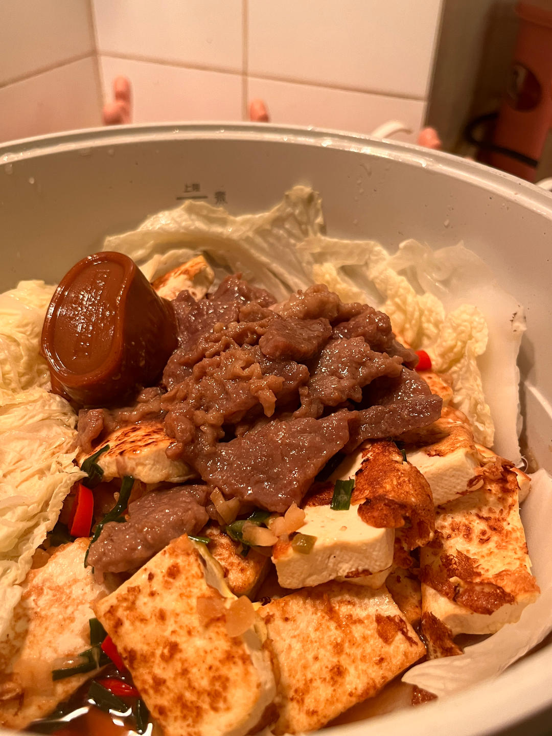 白菜豆腐煲