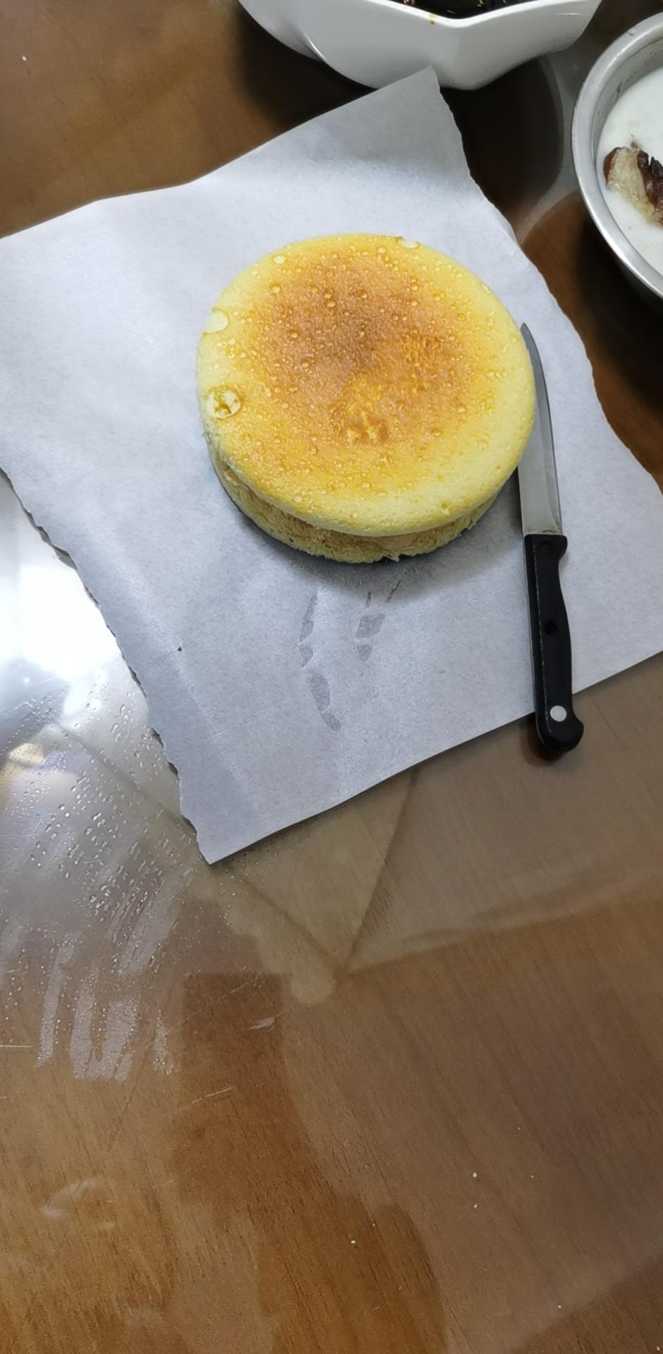 空气炸锅蛋糕 戚风（6寸超详细打蛋/脱模步骤）