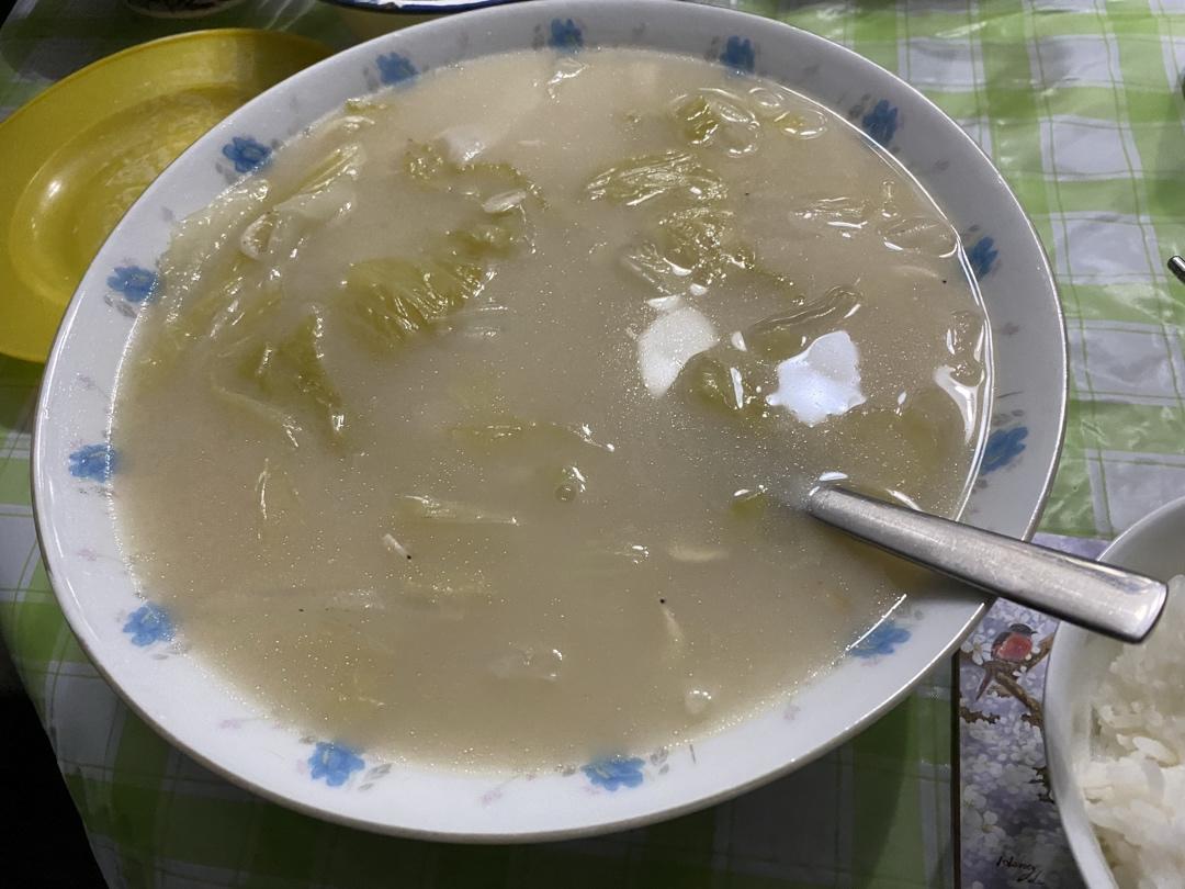 lightningseed做的虾米皮白菜汤