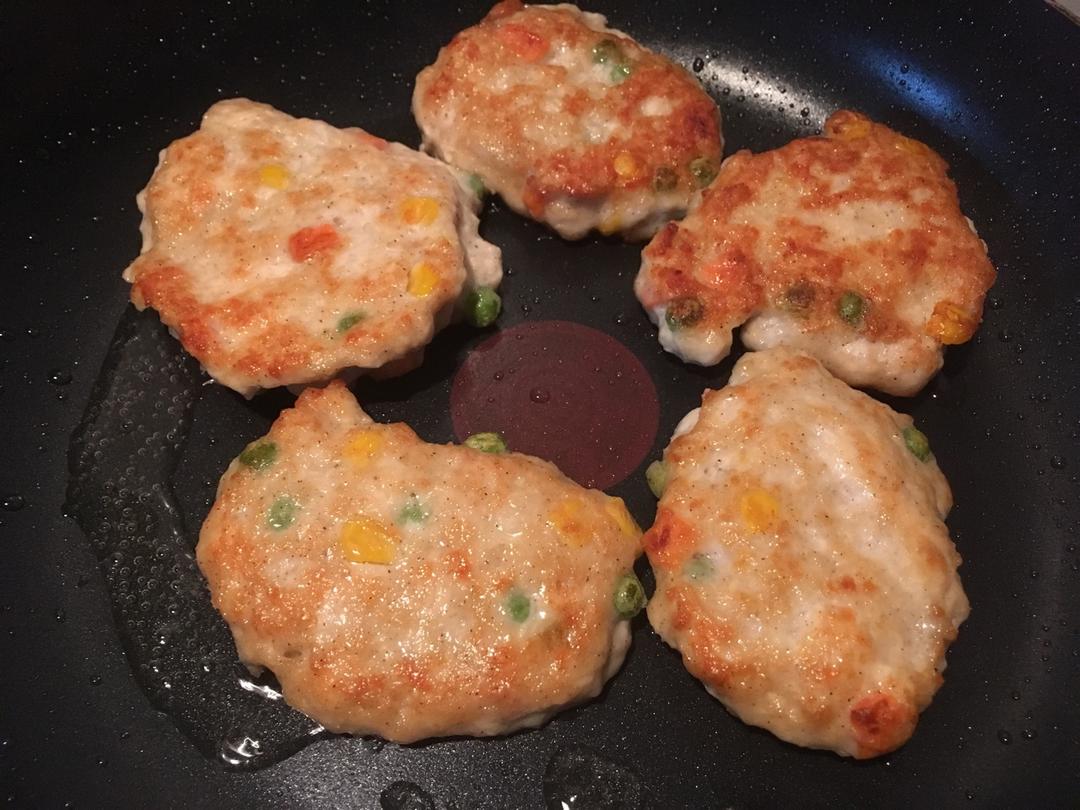 高蛋白减肥鸡肉饼