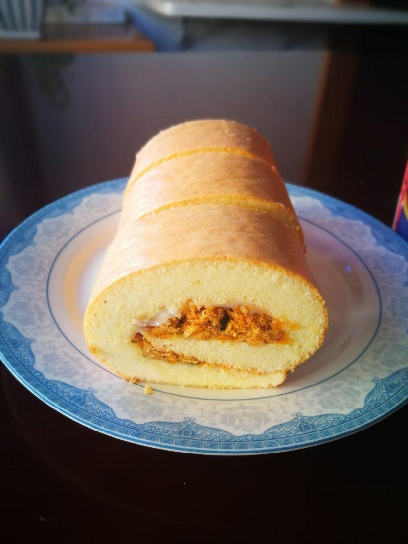 葱香肉松蛋糕卷