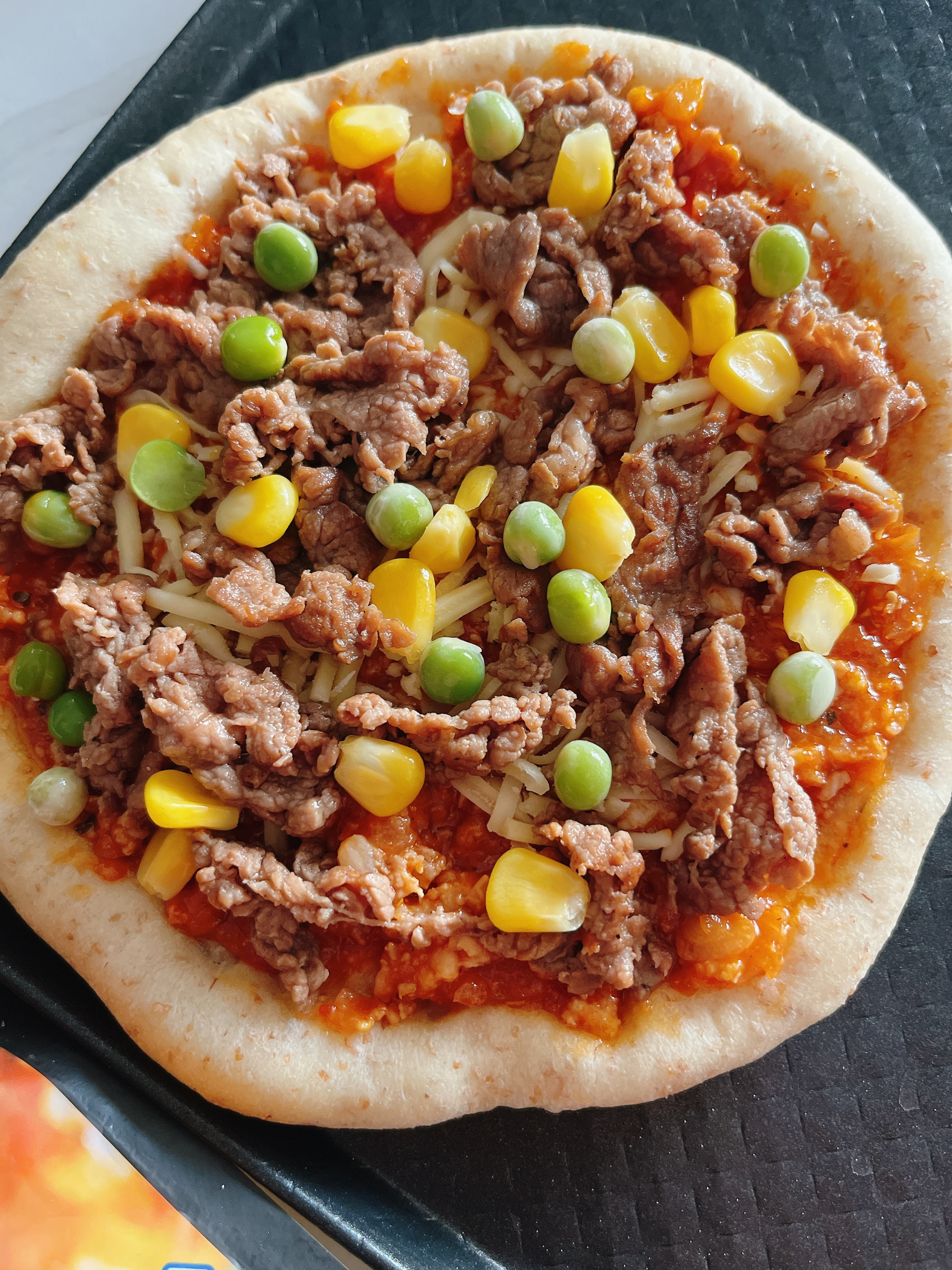 澳洲牛肉｜牛肉冷冻小披萨｜快手早餐的做法 步骤8