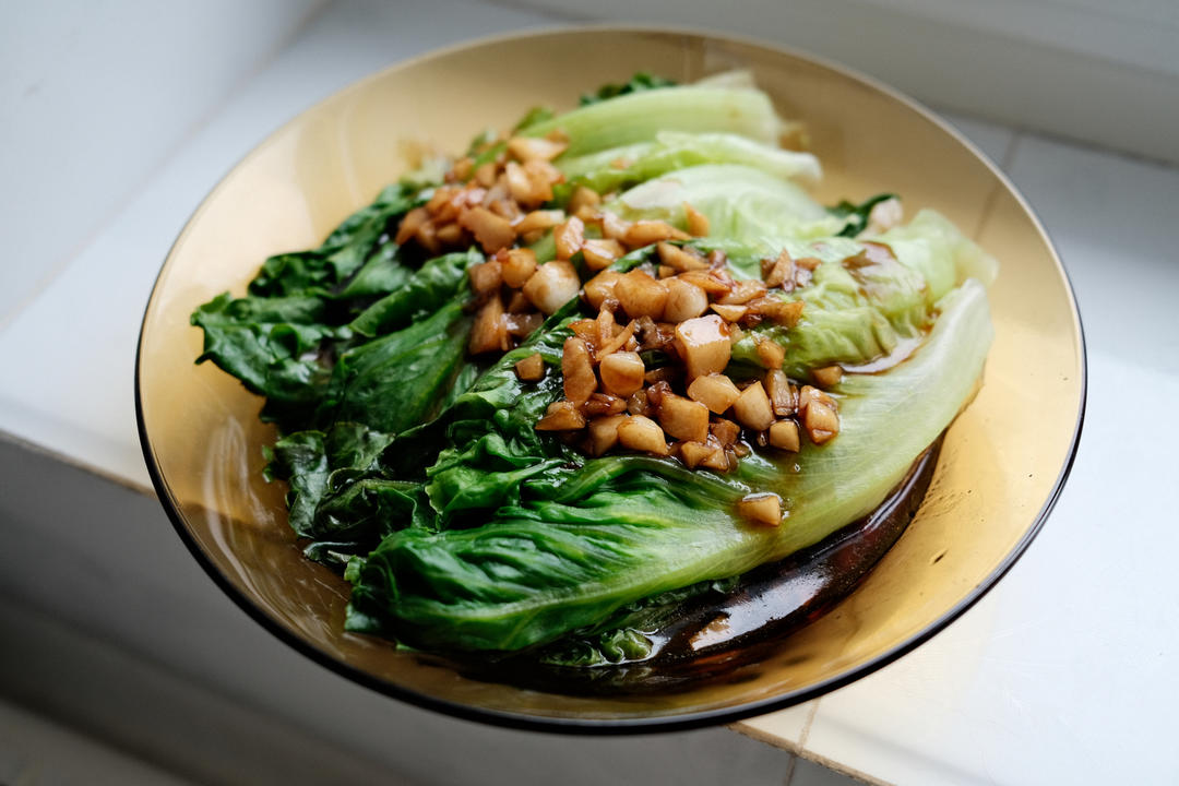 超级好吃低脂低热量的～蚝油生菜