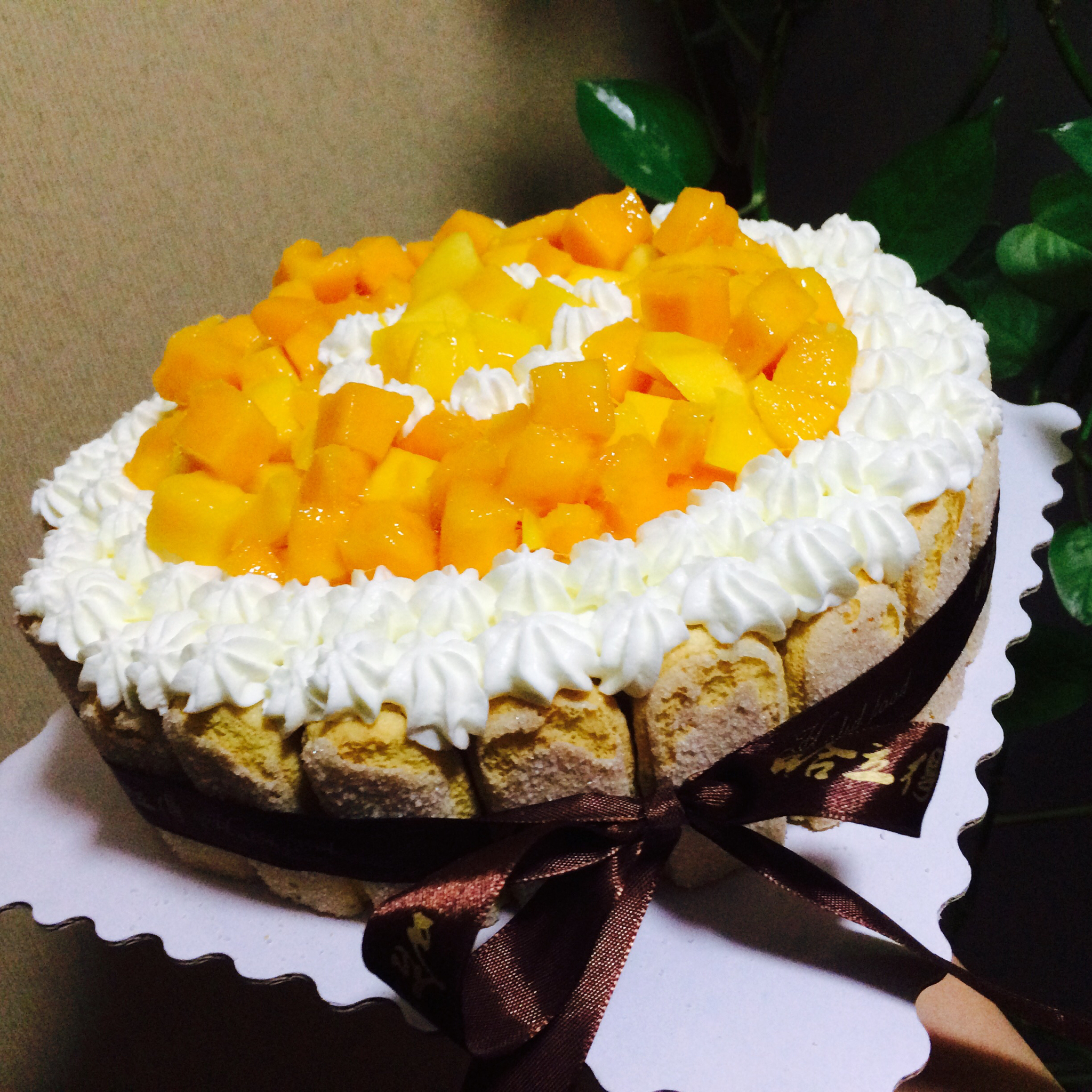 简单好做的8寸戚风蛋糕