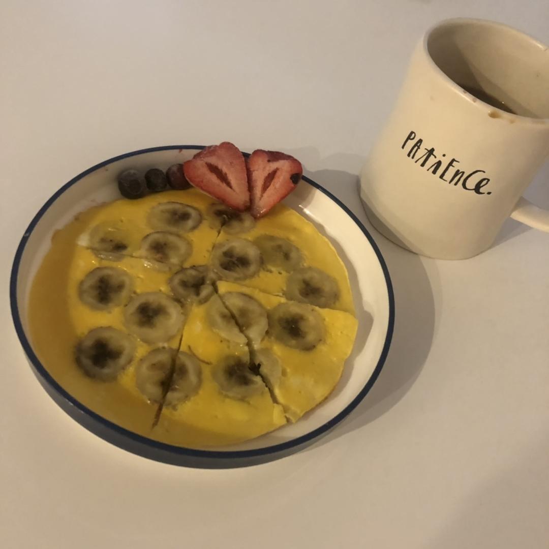 （一人食早餐）香蕉鸡蛋饼