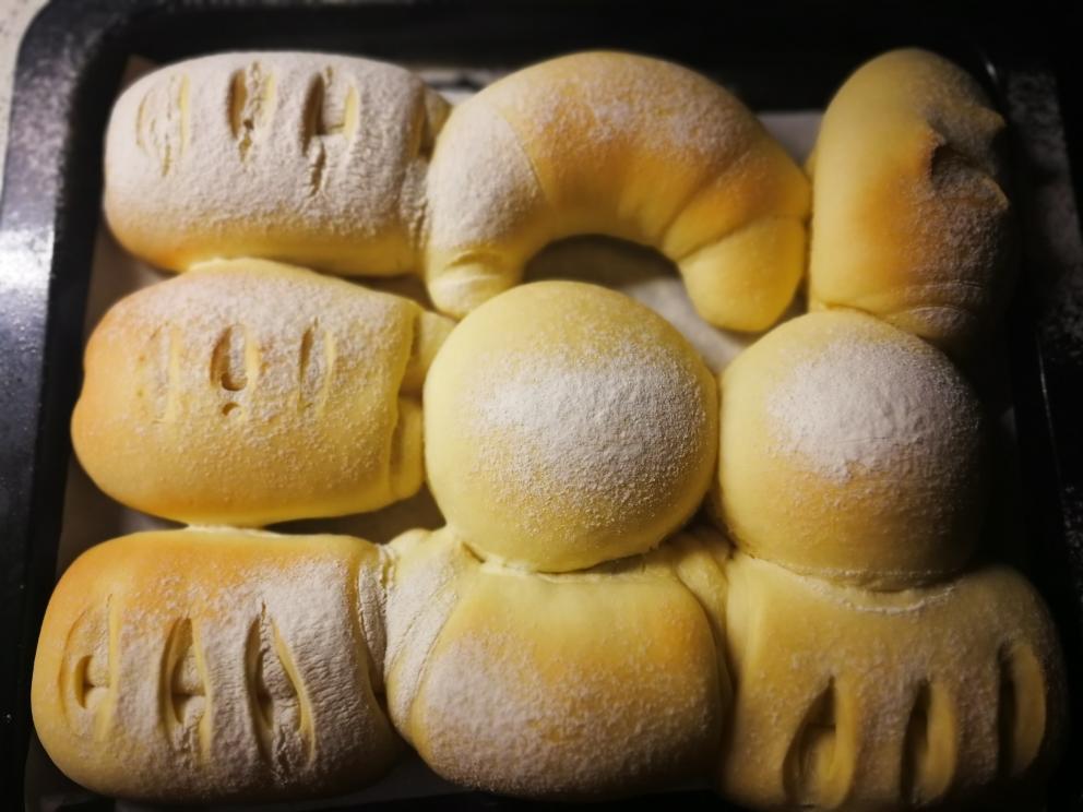 软到不知所措牛奶卷———面包机+烤箱版