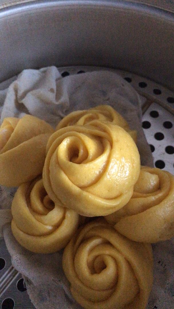 南瓜玫瑰花馒头