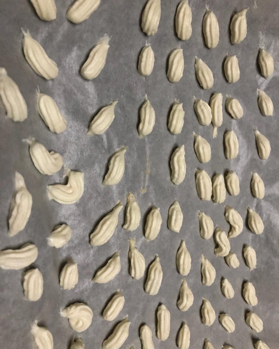 蛋白溶豆成型(纹路)技巧