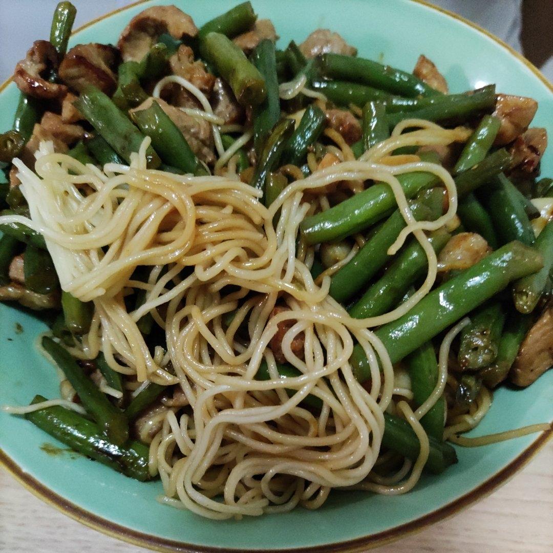 地道老北京扁豆焖面 豆角焖面 太好吃小心吃撑哦