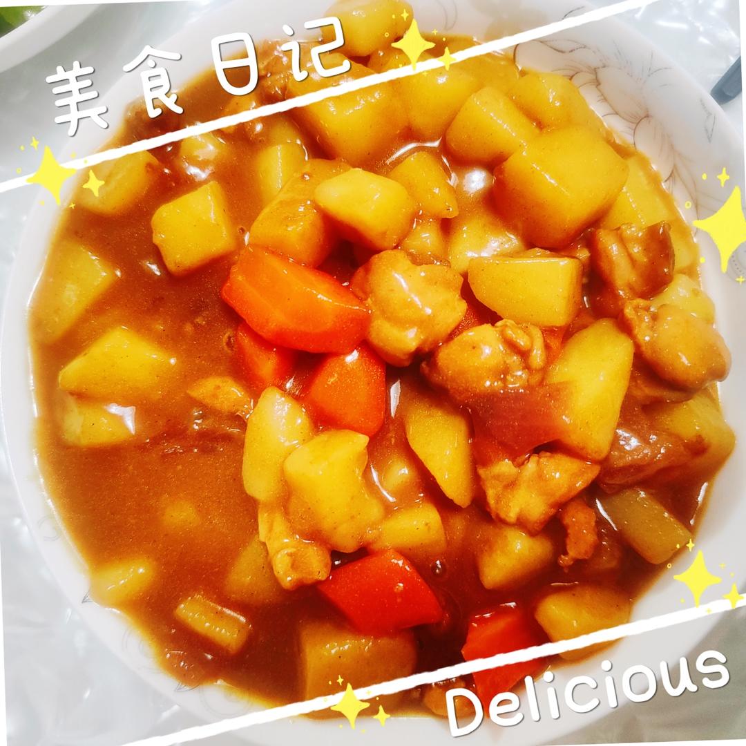 土豆咖喱鸡肉饭