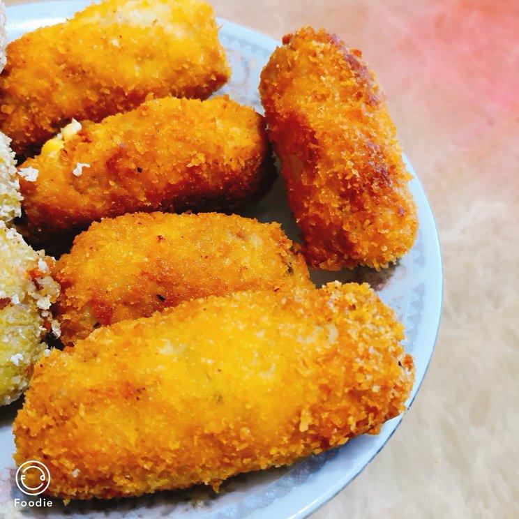 爆浆芝士鸡肉卷