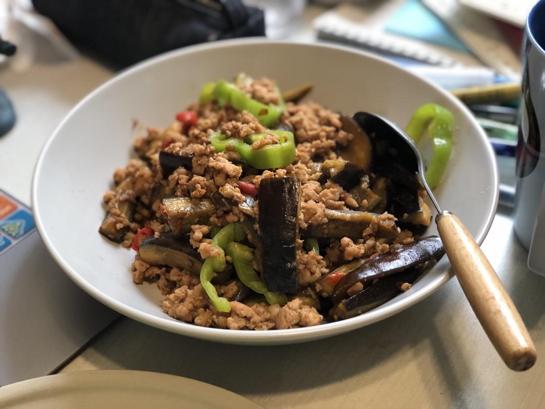 红烧肉沫茄子