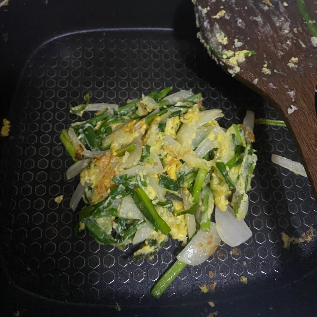 正宗韩式香葱煎饼🌯香脆可口，葱香四溢