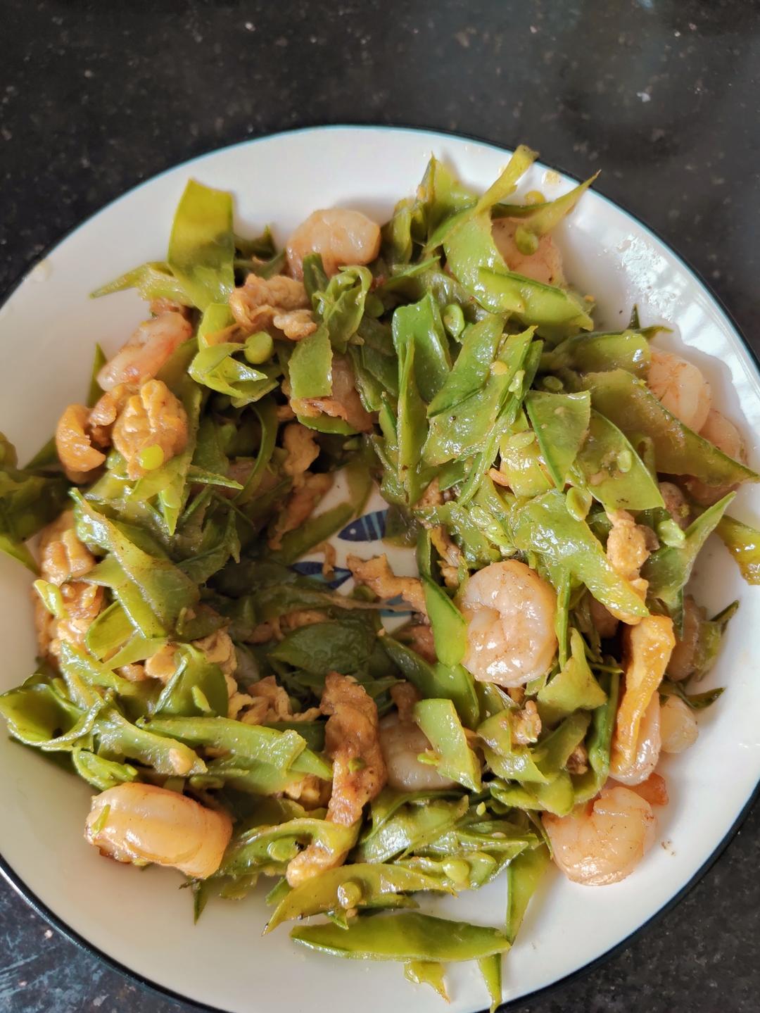 虾仁炒荷兰豆丝