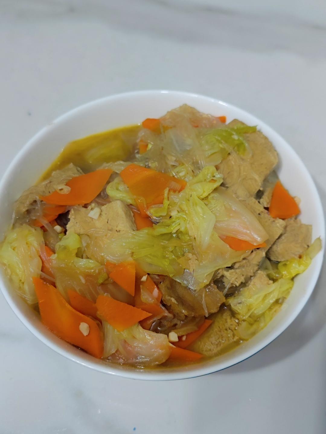 大白菜炖冻豆腐