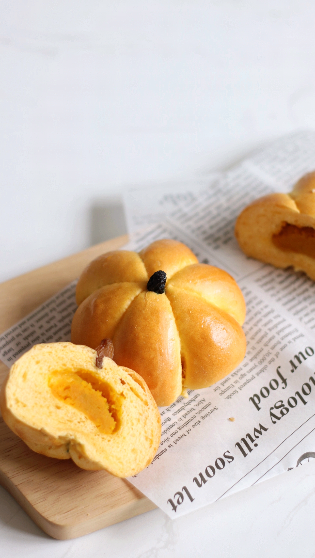 秋天一定要做→枫糖南瓜小面包